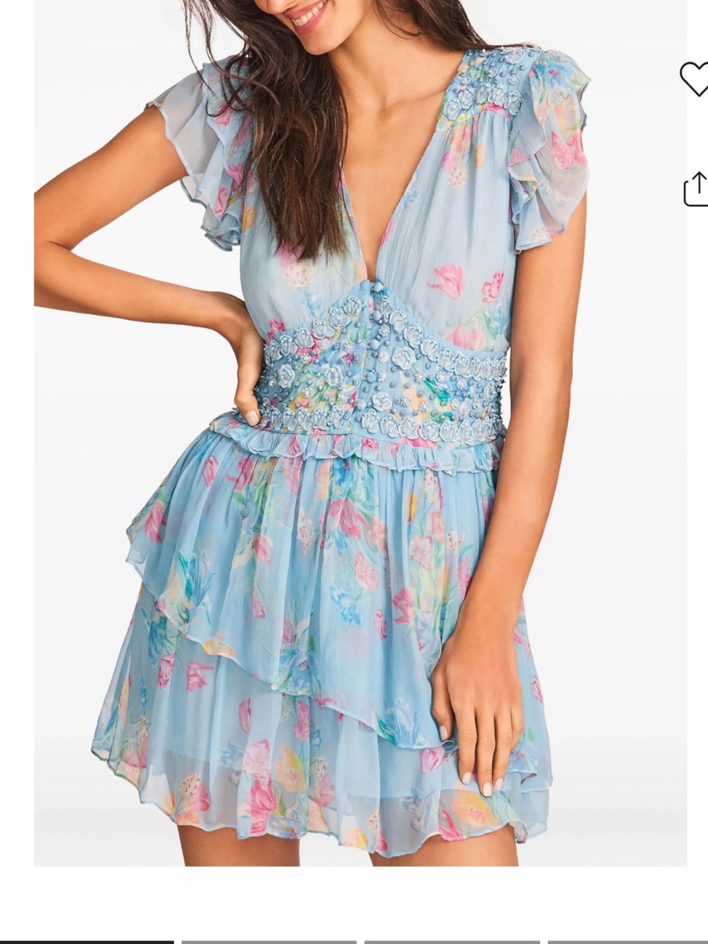 NWT loveshackfancy beaded dress